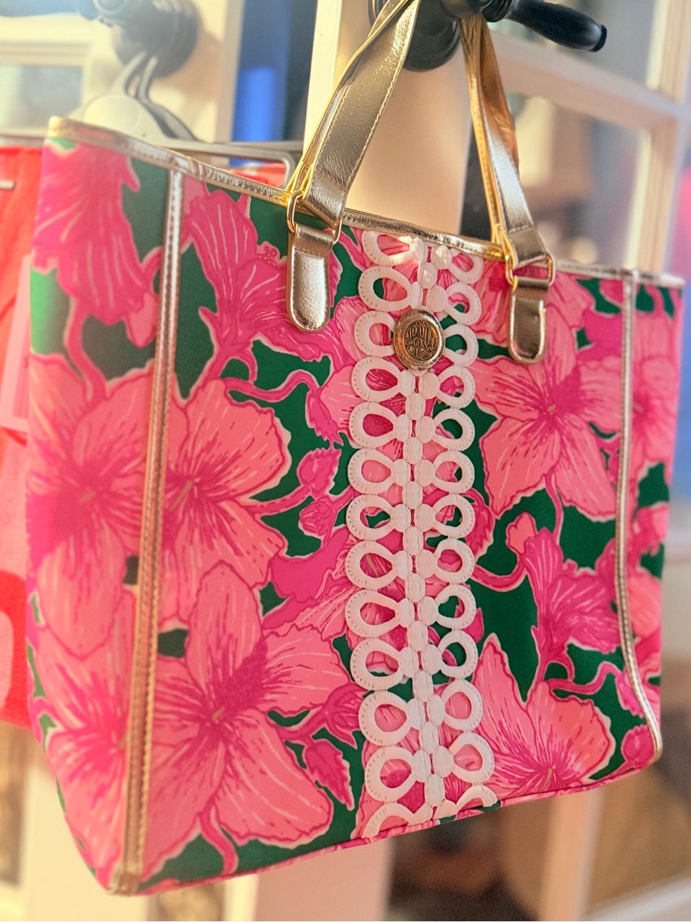 Lilly Pulitzer Floral Tote Bag
